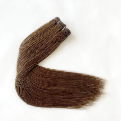 Gekleurde Russische menselijke haarmachine Weft Extensions 100% Virgin Cuticle Aligned Hair