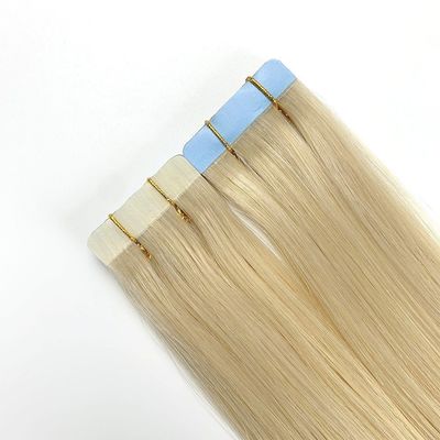 Remy Haar Blond Zwart Grijze Kleur Cuticule Aligned Brazilian Tape in Human Hair Extensions