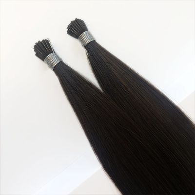 Vraag terugbetaling binnen 30 dagen 1 g/streng Raw Virgin Remy 1b I-Tip haarverlengingen