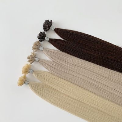 Mensenhaar type Braziliaans haar 100% voorgebind, dubbel getrokken Remy Nagel U-punt verlengstukken