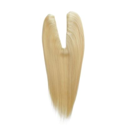 Blonde rechte textuur U-deel sluiting US Topper voor haarverlengingen
