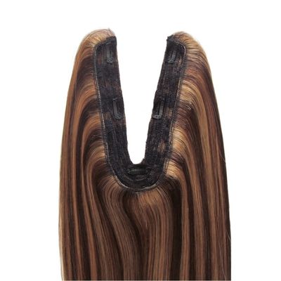 US Human Hair Topper Virgin Remy U Part Topper Rechte textuur