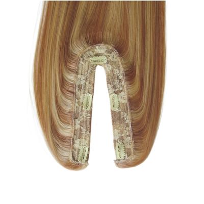US Human Hair Topper Virgin Remy U Part Topper Rechte textuur