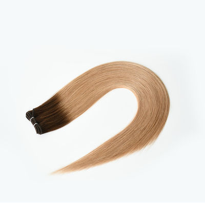 100 Remy Mensenhaar Naai in Weft Dubbel getrokken Blonde Russische Weft Extensions voor haar