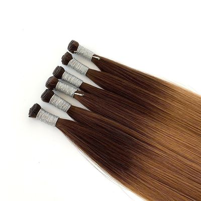 Nieuwste mode aanpassing 100% natuurlijke remy haar weft voor Europese haar extensies