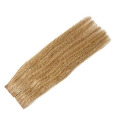 24 inch naadloze onzichtbare PU huid weft 100% menselijk haar verlengstuk voor salon en vrouwen