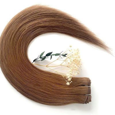 Dubbel getrokken kuticula Aligned Ombre Color Machine Weft Hair Extensions Mensenhaar 100g/pakket