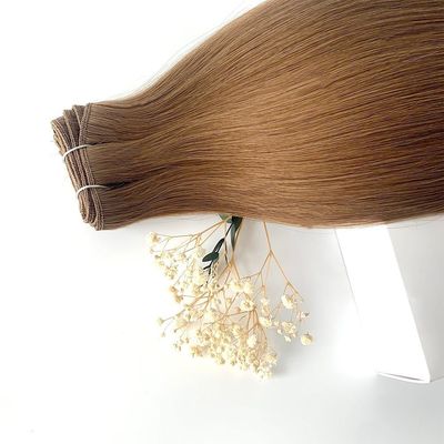 Dubbel getrokken kuticula Aligned Ombre Color Machine Weft Hair Extensions Mensenhaar 100g/pakket