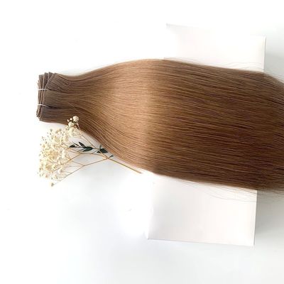 Op maat gemaakte aanvraag Double Drawn Remy Machine Weft Hair Extensions 100% Machine Sewing