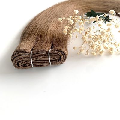 Op maat gemaakte aanvraag Double Drawn Remy Machine Weft Hair Extensions 100% Machine Sewing