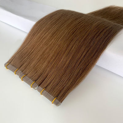 20 inch dubbel getrokken menselijk Russisch haar extensies Tape haar extensies Aanpassing