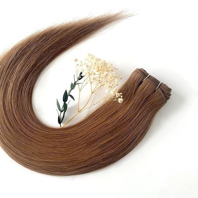 Machine Hair Weft Dubbel getrokken Russische Remy Virgin Hair Weft voor tangle-free haar