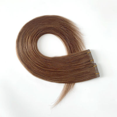 20 inch dubbel getrokken menselijk Russisch haar extensies Tape haar extensies Aanpassing