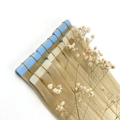 Europese dubbel getrokken Russisch menselijk haar Tape Hair Extension Dyeable Pre-Bonded Style
