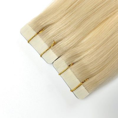 Europese dubbel getrokken Russisch menselijk haar Tape Hair Extension Dyeable Pre-Bonded Style