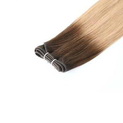 24 inch natuurlijke rechte haar weefsel extensies blonde Remi dubbele weefsel menselijk haar