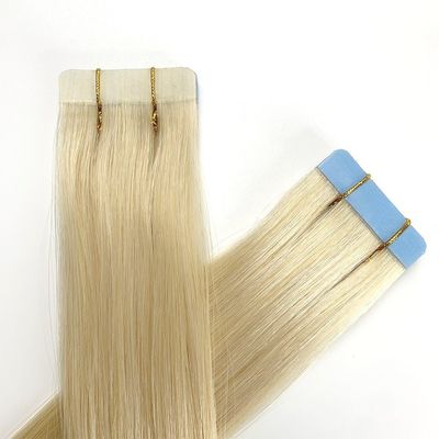 18 maanden Leven Raw Indian Wavy Human Hair Tape Ins Haarverlengingen met Duurzame Tapes