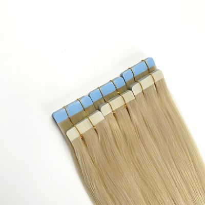 18 maanden Leven Raw Indian Wavy Human Hair Tape Ins Haarverlengingen met Duurzame Tapes