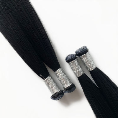 30 dagen retourbeleid Straight Russische genie Weft Mensenhaar Remy Extensions