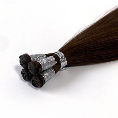 100% menselijke maagdelijke Remy cuticule gelijnd Russisch haarweefsel met Genius Cut technologie