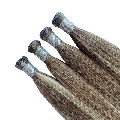 Straight Russian Thin Invisible Genius Weft Hair Extensions Dubbel getrokken menselijk haar
