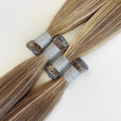 Straight Russian Thin Invisible Genius Weft Hair Extensions Dubbel getrokken menselijk haar