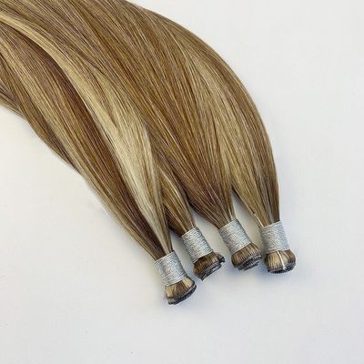 Straight Russian Thin Invisible Genius Weft Hair Extensions Dubbel getrokken menselijk haar