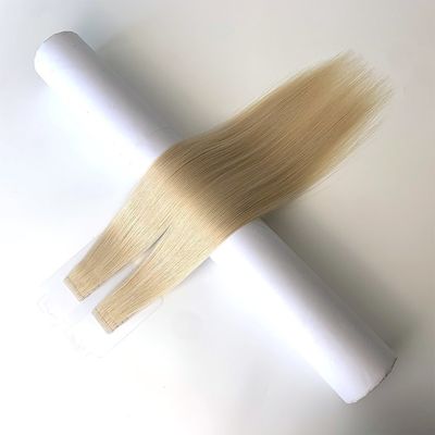 Onzichtbare naadloze band haar Russische huidhuid haar extensies Injecteerde band in het haar