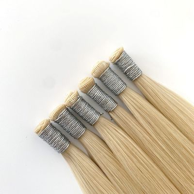 Haarlengte 24 inch 100% Europees menselijk haar onzichtbaar band in haarverlengingen genie weefsel aanpassing