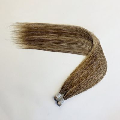 Haarlengte 24 inch 100% Europees menselijk haar onzichtbaar band in haarverlengingen genie weefsel aanpassing