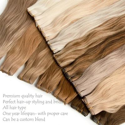 Dubbel getrokken Vietnamees menselijk haar genieus weft top super luxe rechte extensies