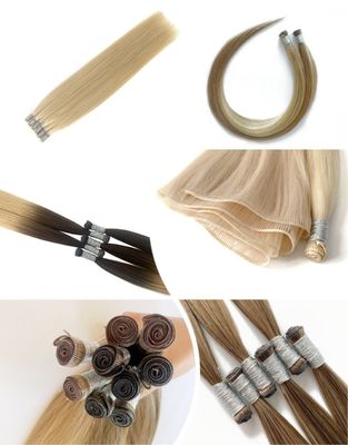 Dubbel getrokken Genius Weft haarverlengsels 100g/pakket Verzending met FedEx/DHL/Aramex/TNT