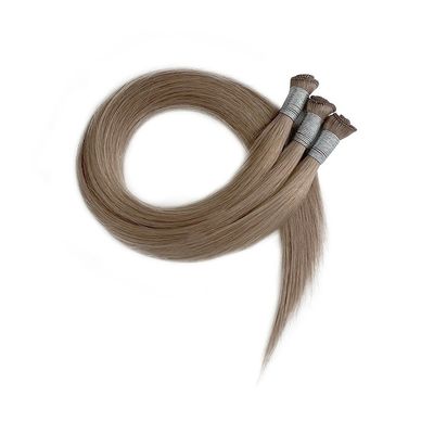 24 inch Braziliaanse Remy Cuticle Aligned Rect Hair Handtied Weft Extensions Thin Soft