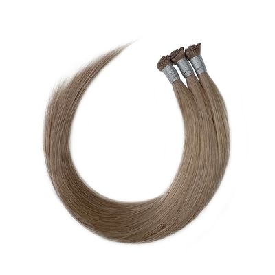 Europese handgebonden weft haarverlenging Geen verwarring Geen verwerping Dubbel getrokken maagdelijk haar