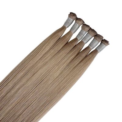Europese 100% natuurlijke haarweef extensies handgebonden onzichtbare dubbel uitgelijnd genie