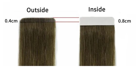 Aanvankelijke betaling rechtstreeks 100% menselijk Remy maagdelijk haar Kleur dun PU naadloos bandhaar