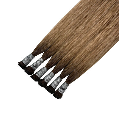 100 g/verpakking Braziliaans haar platte weefsel dubbel getrokken kuticula intacte menselijke haarverlengingen