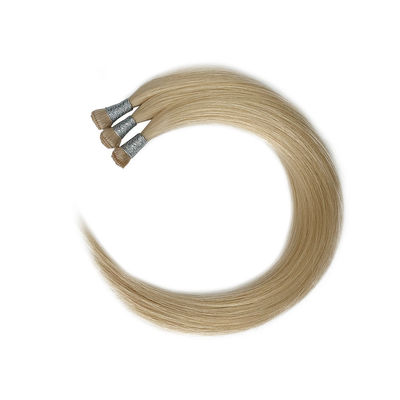 Genius Weft Upgrade Handgebonden Weft Zachte en Dunne Donkere Kleur Haarverlenging Geen Verlies