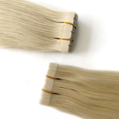 Haarverlengingen Volledige nagelhuid Aligned Mini Tape Dubbel getrokken 613 Blonde 20 inch recht