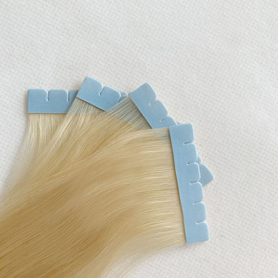 Haarverlengingen Volledige nagelhuid Aligned Mini Tape Dubbel getrokken 613 Blonde 20 inch recht