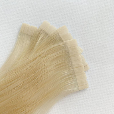 Haarverlengingen Volledige nagelhuid Aligned Mini Tape Dubbel getrokken 613 Blonde 20 inch recht