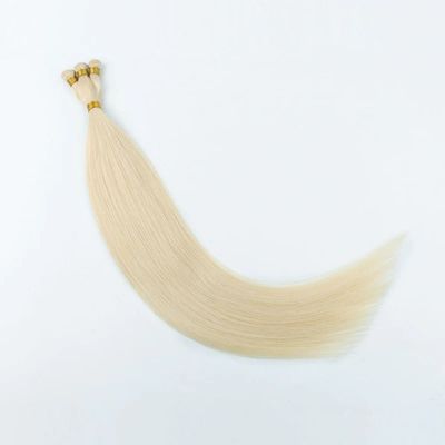 Dubbel getrokken handgebonden menselijk haarverlengstukken 100g/pakket Russisch menselijk maagdelijk Remy haar