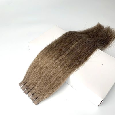 Remy Haar Blond Zwart Grijze Kleur Cuticule Aligned Brazilian Tape in Human Hair Extensions