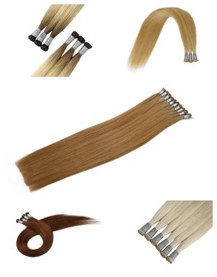 0.300kg Pakketgewicht Handgebonden Russische Maagd Remy Haar Weft Extensies