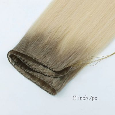 0.300kg Pakketgewicht Handgebonden Russische Maagd Remy Haar Weft Extensies