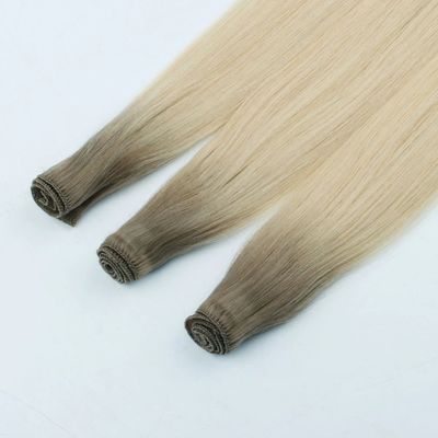 0.300kg Pakketgewicht Handgebonden Russische Maagd Remy Haar Weft Extensies