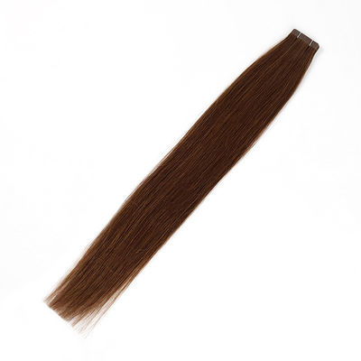 100% menselijk haar zijdeachtige rechte verlengstukken leverancier natuurlijke kleur Europese tape in remy haar