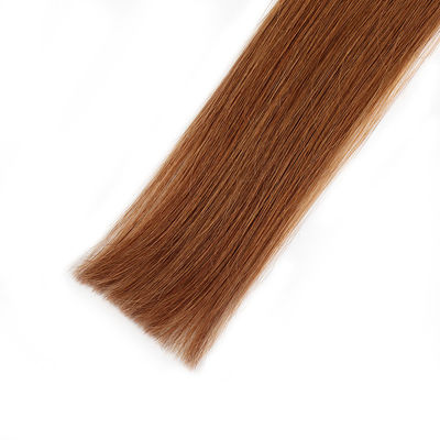 100% menselijk haar zijdeachtige rechte verlengstukken leverancier natuurlijke kleur Europese tape in remy haar