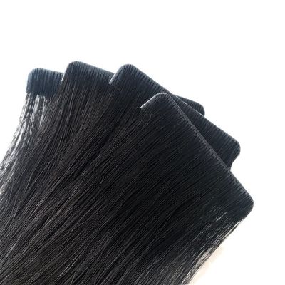 Verfbaar 100% menselijk haar Remy 1b Natuurlijke ruwe dubbele getrokken onzichtbare maagdelijke band in het haar
