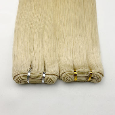 Dubbel getrokken haar Weft Russisch Remy Hair Extensions Rechte stijl Geen verwerping